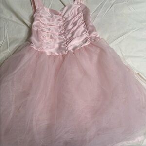 Janie and Jack Blush Satin and Tulle Ballerina Dress